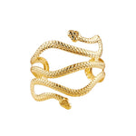 Bohemian Snake Arm Cuff Armlet in Gold - Mounteen