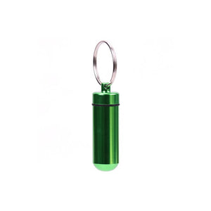 Aluminum Alloy Keychain Pill Holder Bottle. Shop Pillboxes on Mounteen. Worldwide shipping available.