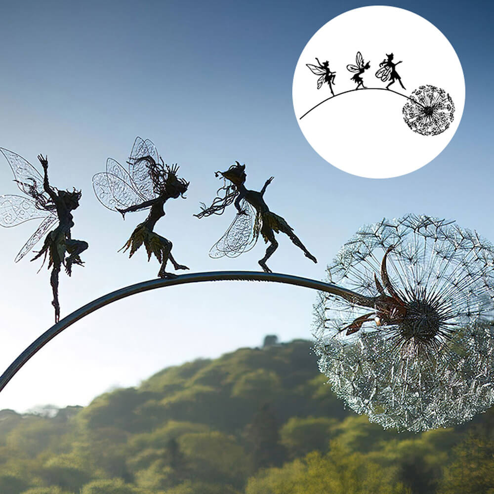Fairy Steel Garden Sculptures Mounteen
