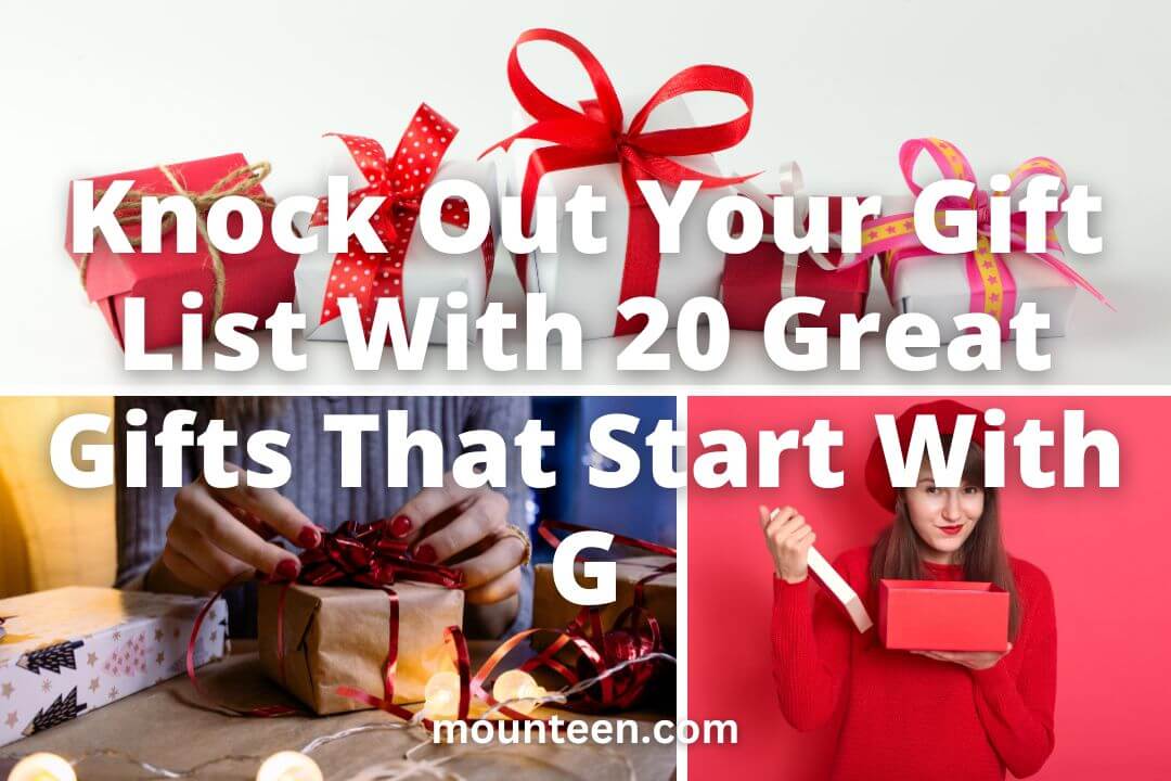 Completa tu lista de regalos con 20 fantásticos regalos que comienzan con G