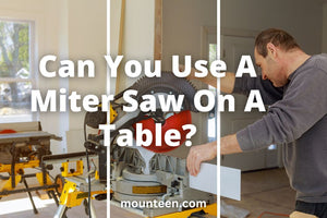 ¿Se puede utilizar una sierra ingletadora sobre una mesa?