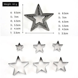 5 Point Star Cookie Cutter Set. Shop Cookie Cutters on Mounteen. Free shipping.