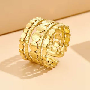 Ancient Sun Sumerian Cuff Ring