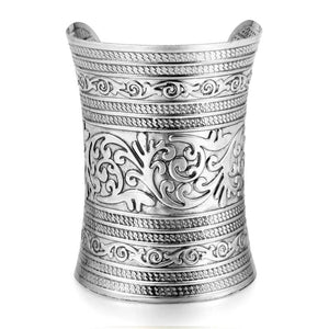 Assyrian Cuff Bracelet in Silver - Mounteen