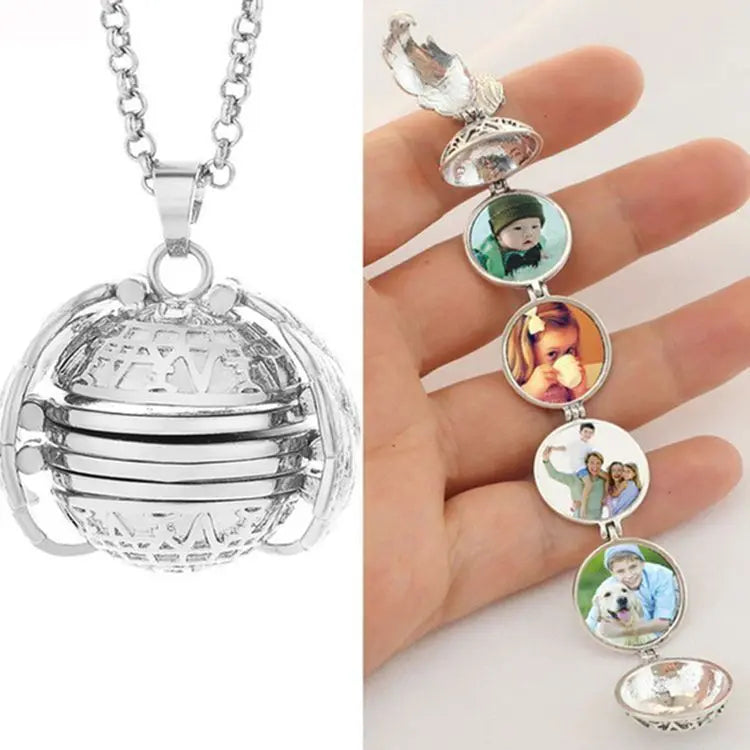 Silver Expanding Locket Necklace - Mounteen. Worldwide shipping available