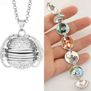 Silver Expanding Locket Necklace - Mounteen. Worldwide shipping available