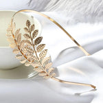 Golden Leaves Bridal Hair Band in Two Branches - Mounteen