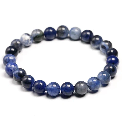 Healing Sodalite Bracelet - 8mm Beads. Shop Bracelets on Mounteen. Worldwide shipping available.