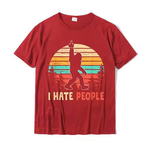 I Hate People Bigfoot T-Shirt - Buy online. Free shipping.