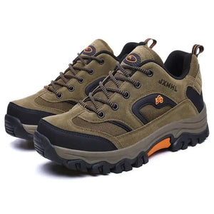 JX Outdoor Waterproof Non-Slip Hiking Shoes for Trekking & Climbing in Brown - Mounteen