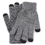 Gray Knit Texting Gloves - Mounteen. Worldwide shipping available.