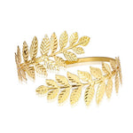 Laurel Leaf Greek Roman Bridal Armlet Arm Cuff in Gold - Mounteen