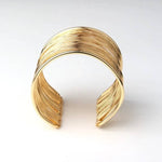 Long Open Wire Bracelet Gold Color