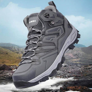 Men's Non-slip Waterproof Outdoor Hiking Shoes for Trekking, Climbing, and C - Mounteen