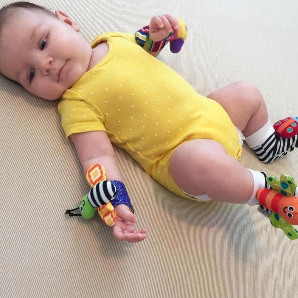 Multicolor Baby Wrist Rattles And Foot Finders - Mounteen. Worldwide shipping available.