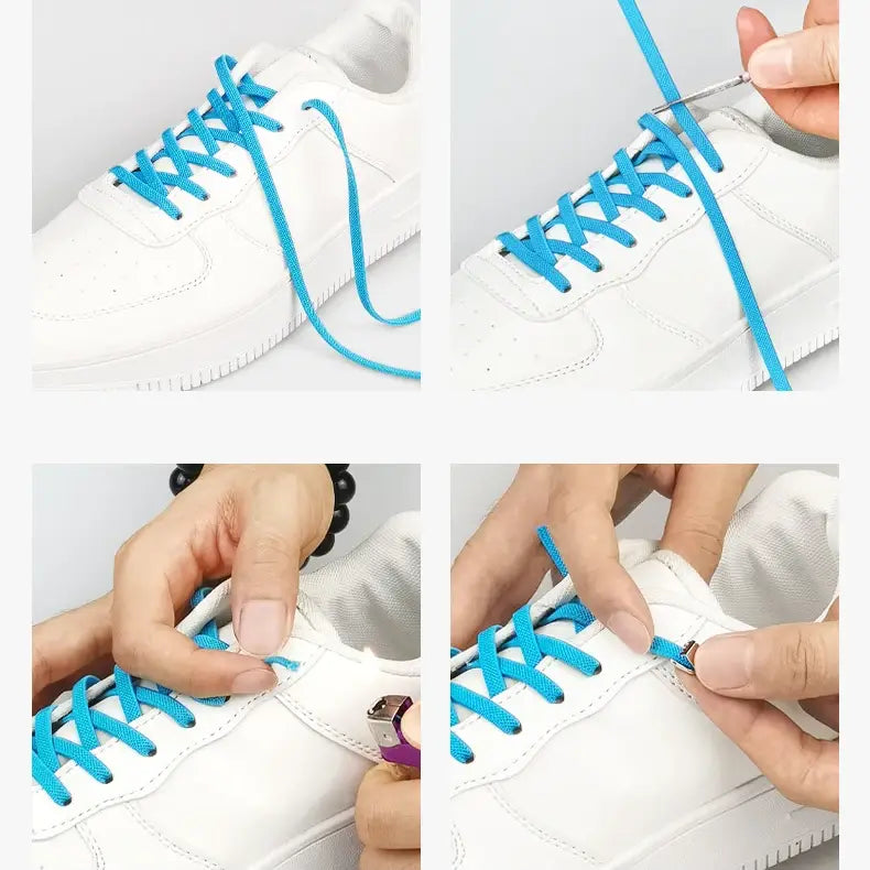 Using No-Tie Buckle Shoelaces