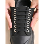 Black No-Tie Silicone Shoelaces - Buy on Mounteen
