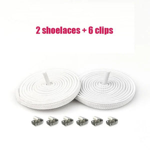 White No-Tie Buckle Shoelaces. Shop Shoelaces on Mounteen. Worldwide shipping available.