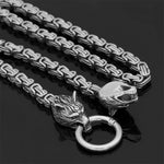 Nordic Celtic Wolf Odin Stainless Steel Necklace Chain in Chain Only - Mounteen