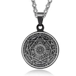 Olympian Spirits Stainless Steel Necklace in Black - Mounteen