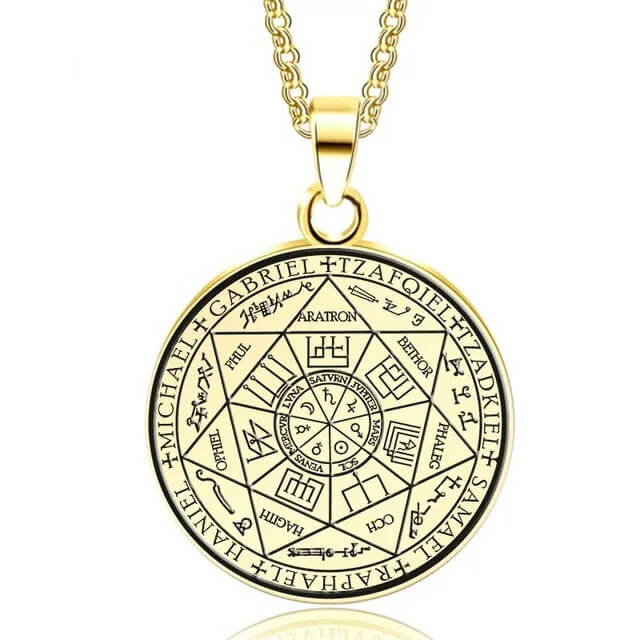 Olympian Spirits Stainless Steel Necklace in Gold - Mounteen