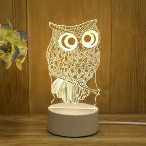 Owl Table Lamp. Shop Nights Lights on Mounteen. Worldwide shipping.