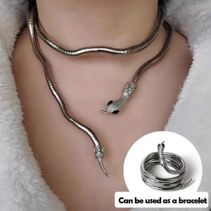 Snake Adjustable Transformer Necklace and Bracelet - Mounteen