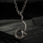 Snake Spooky Halloween Stainless Steel Necklace - Mounteen