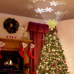 Snowflake Tree Topper Projector - Mounteen. Worldwide shipping available.