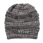 Heather Gray Soft Knit Ponytail Beanie. Shop Winter Hats on Mounteen. Worldwide shipping available.