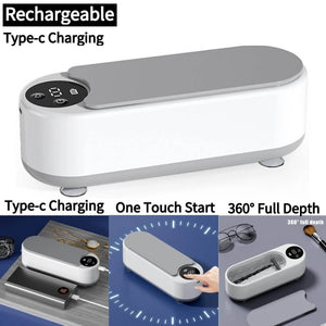 Ultrasonic Rechargeable Cleaning Machine for Jewelry, Glasses, Watches - Mounteen