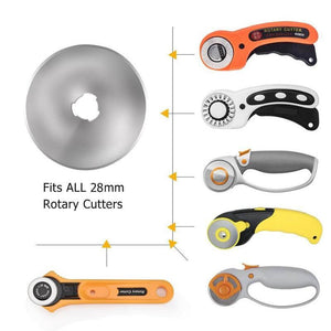 Rotary cutter blade set