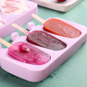 3 Cavity Silicone Cakesicle Mold. Shop Kitchen Molds on Mounteen. Worldwide shipping available.