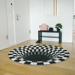 3D Optical Illusion Rug (Black & White). Shop Rugs on Mounteen. Worldwide shipping available.