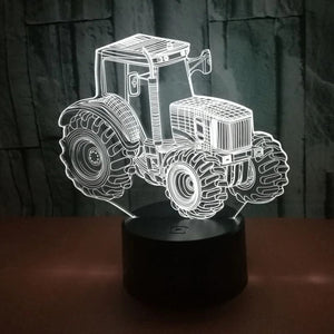 3D Optical Illusion Tractor Night Light Lamp. Shop Night Lights & Ambient Lighting on Mounteen. Worldwide shipping available.