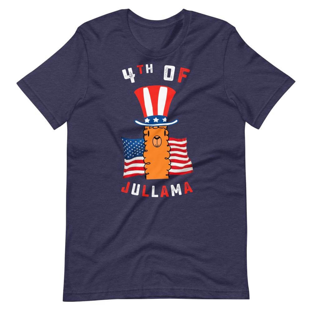 4th of July Llama Shirt. Shop Shirts & Tops on Mounteen. Worldwide shipping available.
