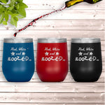 Red, White and Boozed Wine Tumblers