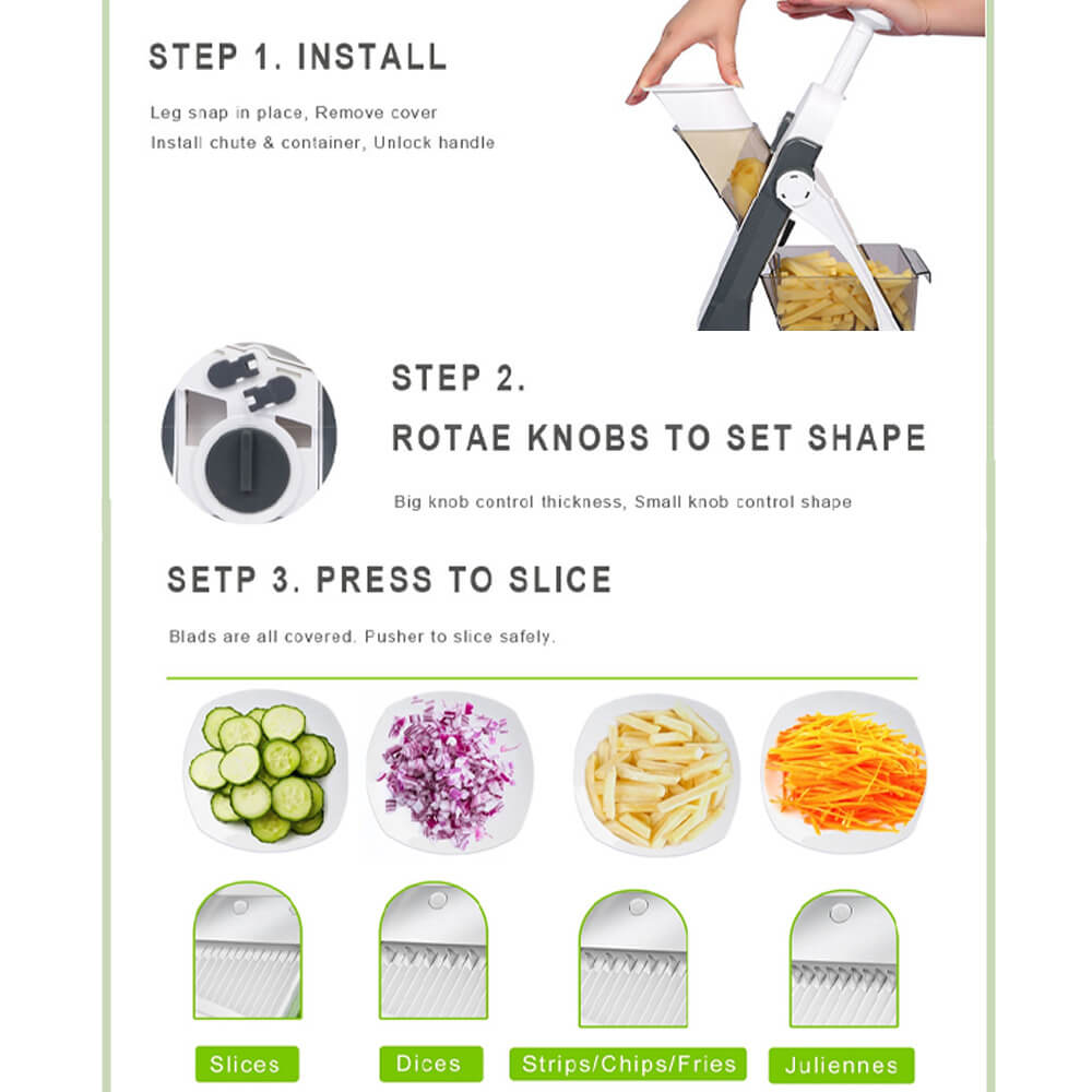 5-In-1 Slicer. Shop Kitchen Slicers on Mounteen. Worldwide shipping available.