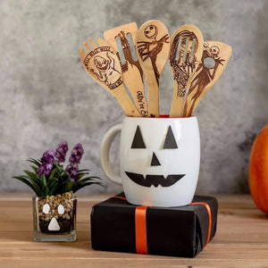 5 Piece Halloween Wooden Spoon Set. Shop Spoons on Mounteen. Worldwide shipping available.
