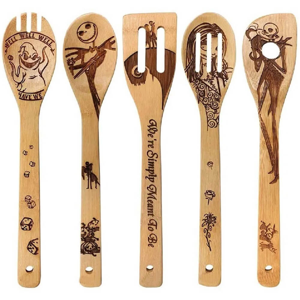 5 Piece Halloween Wooden Spoon Set. Shop Spoons on Mounteen. Worldwide shipping available.