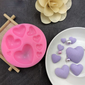 8 Cavity Silicone Heart Molds for Baking. Shop Kitchen Molds on Mounteen. Worldwide shipping available.