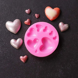 8 Cavity Silicone Heart Molds for Baking. Shop Kitchen Molds on Mounteen. Worldwide shipping available.