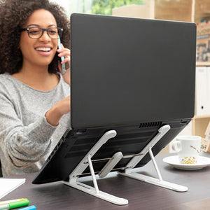 Adjustable Laptop Stand. Shop Computer Risers & Stands on Mounteen. Worldwide shipping available.