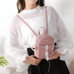 Adorable Pink Mini Leather Backpack. Shop Backpacks on Mounteen. Worldwide shipping available.