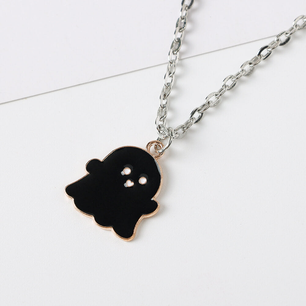 Adorably Cool Ghost Necklace For Fun Halloween. Shop Jewelry on Mounteen. Worldwide shipping available.