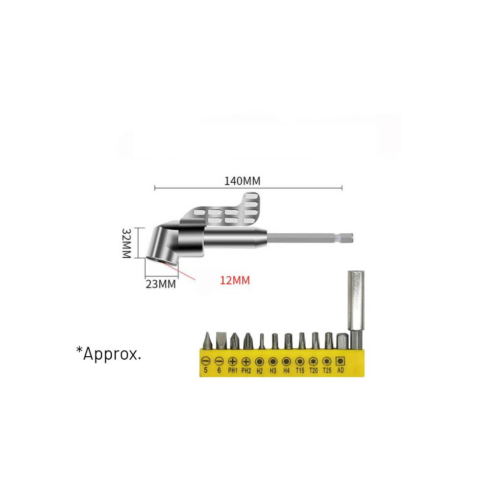 Angled Bit Drill Adapter Kit. Shop Drill Bit Extensions on Mounteen. Worldwide shipping available.