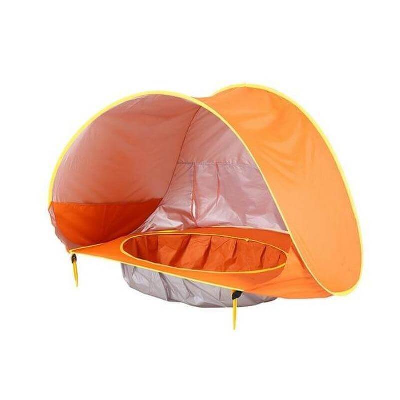 Orange Baby Beach Tent