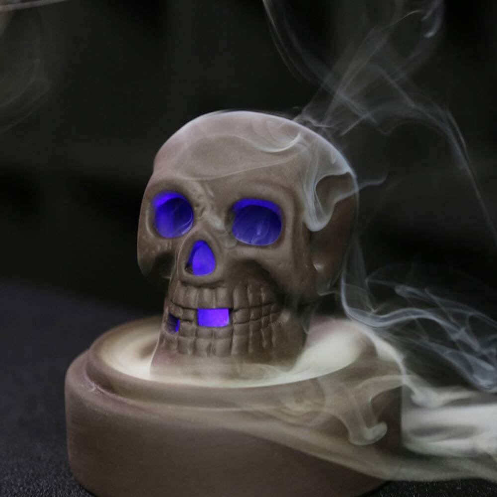 Backflow LED Skull Incense Burner. Shop Incense Holders on Mounteen. Worldwide shipping available.