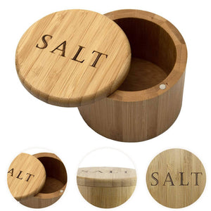 Bamboo Salt Storage Box. Shop Food Storage on Mounteen. Worldwide shipping available.