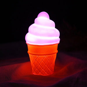 Battery Powered Icecream Cone Night Lamp. Shop Night Lights & Ambient Lighting on Mounteen. Worldwide shipping available.